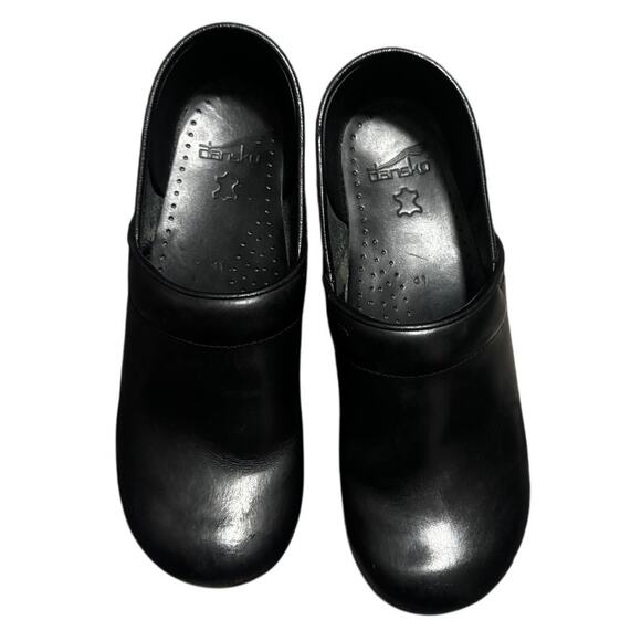 Dansko Professional Black Leather Clogs Size 41 (Women’s 10.5–11 / Men’s 7.5–8) - Picture 3 of 6